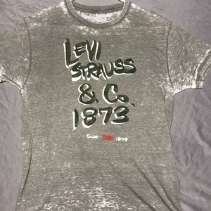 Levi Strauss & Co. Bleached Tee Shirt Levis